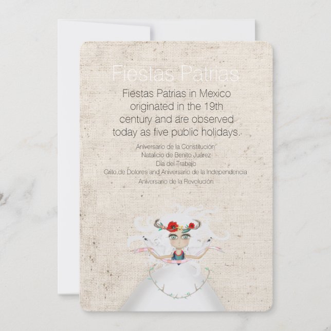 Invitación de papel artesanal (Anverso)