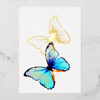 Invitación de papel de estaño de 5" x 7"