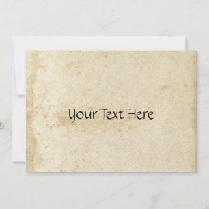 Invitación de papel manchada antigüedad