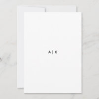 Invitación de papel metálico clásica (5" x 7")