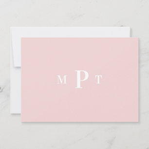 Invitación de Papelería Personal con Monograma Ele