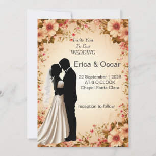 ✨ Invitación de Pareja Romántica Para el Día de la