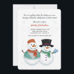 Invitación de pareja Snowman<br><div class="desc">Una dulce invitación con un par de nevados vestidos con su finura. Diseñada por Freepik). () La tarjeta es fácil de personalizar con su texto, fuente y color de fuente.() ¿No es exactamente lo que estás buscando? Todos nuestros productos pueden ser personalizados diseñados para satisfacer sus necesidades sin coste adicional.()...</div>