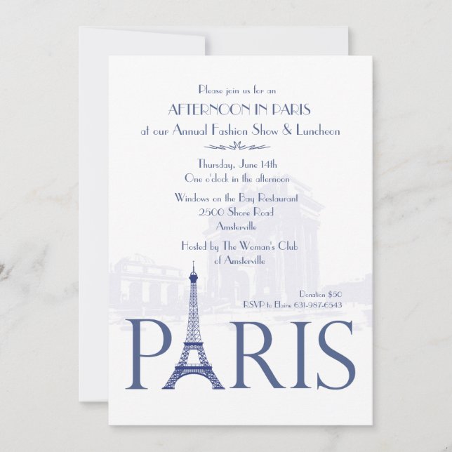 Invitación de París (Anverso)