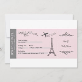 Invitación de París, invitación temática de París,