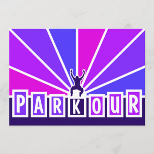 Invitación de PARKOUR, personalizar