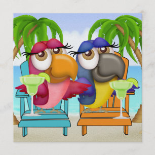 Invitación de Parrot Beach Party - SRF
