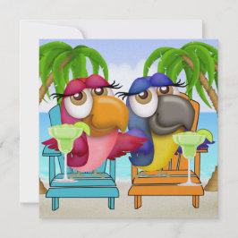 Invitación de Parrot Beach Party - SRF