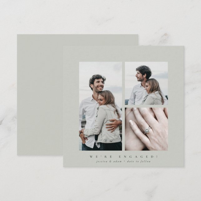 Invitación de participación multifotografía elegan (Anverso / Reverso)
