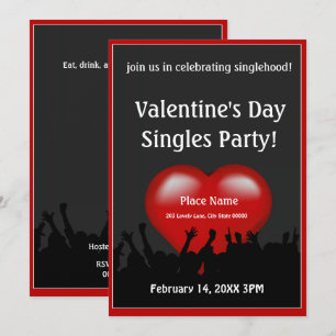 Invitación de partido de El día de San Valentín ún