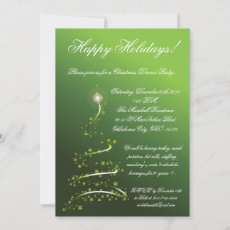 Invitación de partido de los Navidades de árbol XM