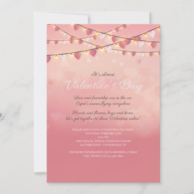 Invitación de partido el día de San Valentín (Anverso)