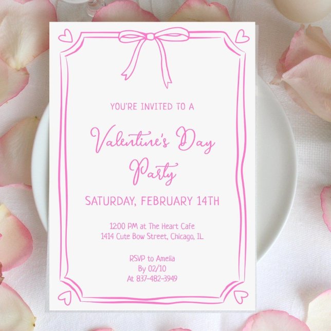 Invitación de partido El día de San Valentín lindo (Subido por el creador)