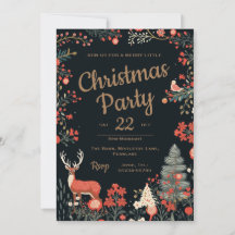 Invitación de partido navidad personalizada