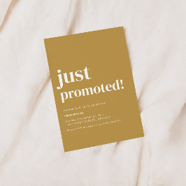 Invitación de partido Personalizado recién promovi