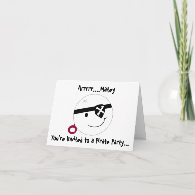 Invitación de Partido Pirata (Anverso)