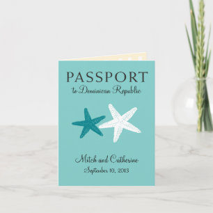 Invitación de Pasaporte de Boda a República Domini