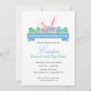 Invitación de Pascua: Años de conejito para la caz