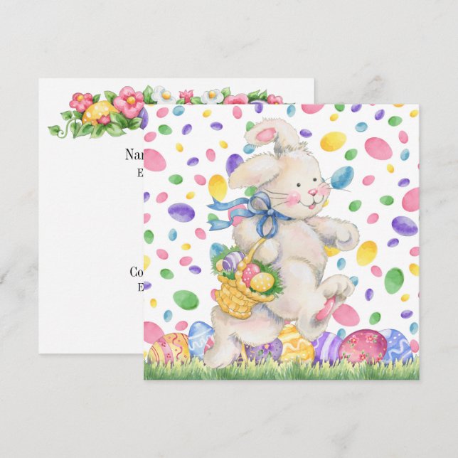 Invitación de Pascua (caza de huevos) (Anverso / Reverso)