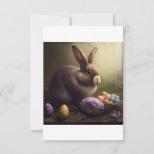 Invitación de Pascua, caza de huevos, brunch, lind