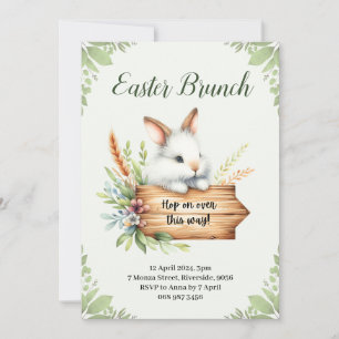 Invitación de Pascua de Primavera de Acuarela