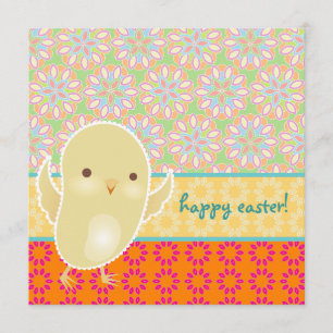 Invitación de Pascua del polluelo del bebé