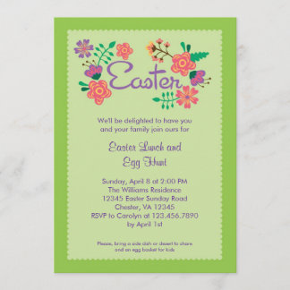 Invitación de Pascua Floral