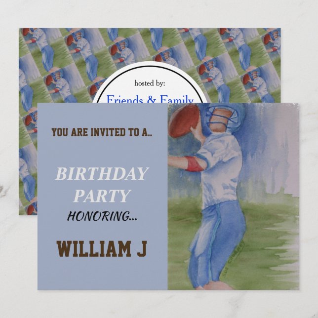 INVITACIÓN DE PASO DE TOQUEO DE FÚTBOL (Anverso / Reverso)