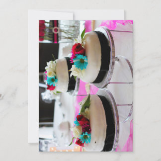 Invitación de pastel triple