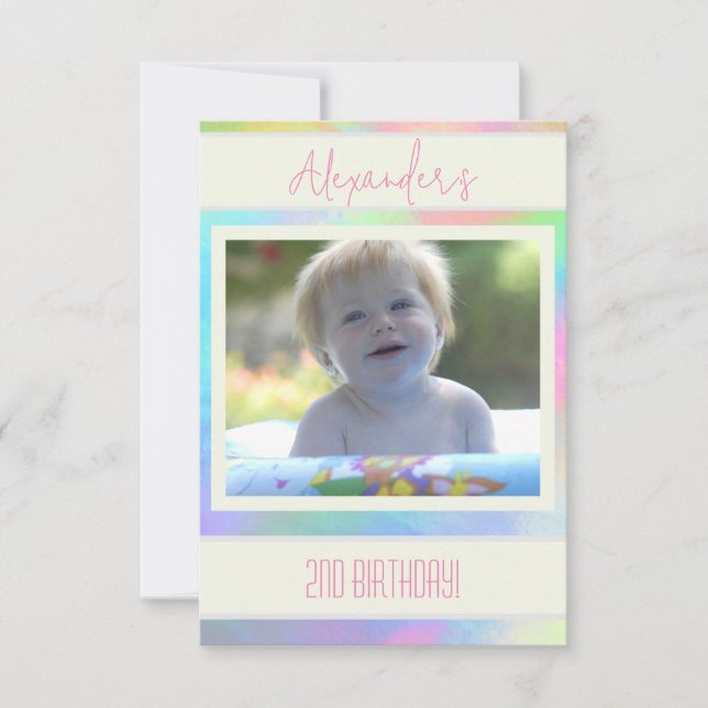 Invitación de Pasteles Pintados (Anverso)