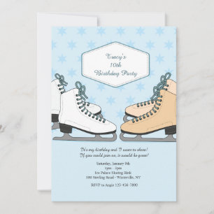 Invitación de patinaje sobre hielo Let's Skate