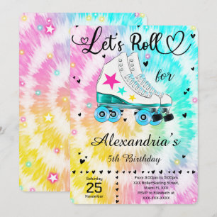 Invitación de patinaje sobre ruedas