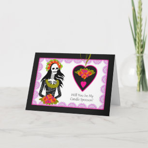 Invitación de Patrocinador de Vela, Boda Día de Mu