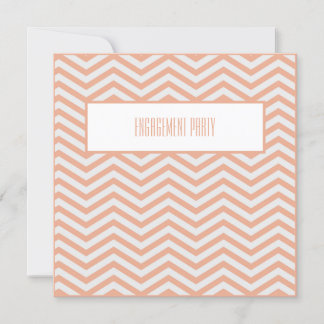 Invitación de patrón cuadrado (Peach)