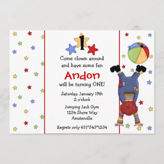 Invitación de payaso
