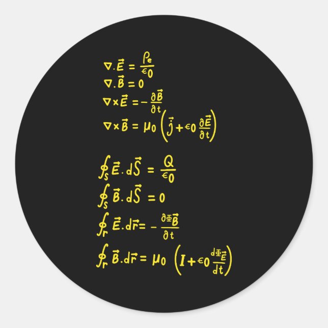 Invitación de Pegatina de Physics Formula Square (Anverso)