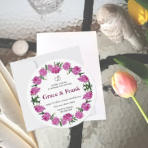 Invitación de peonía. Invitación