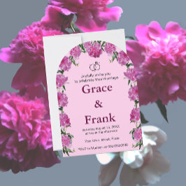 Invitación de peonía. Invitación