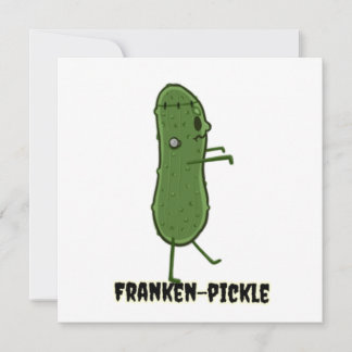 Invitación de pepinillo de Frankenstein