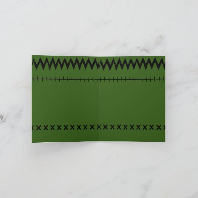 Invitación de pepinillo de Frankenstein (Interior)