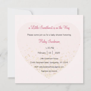 Invitación de pequeña dulzura en camino