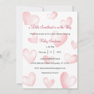 Invitación de pequeña dulzura en camino