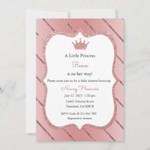 Invitación de pequeña princesa, Invitación de oro 