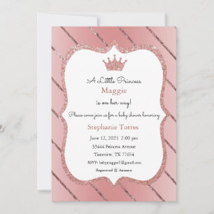Invitación de pequeña princesa, Invitación de oro 