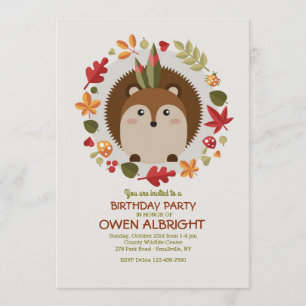 Invitación de Pequeño Chipmunk Marrón
