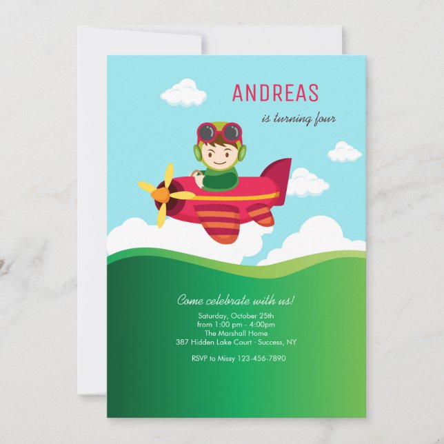 Invitación de Pequeño Volante (Anverso)