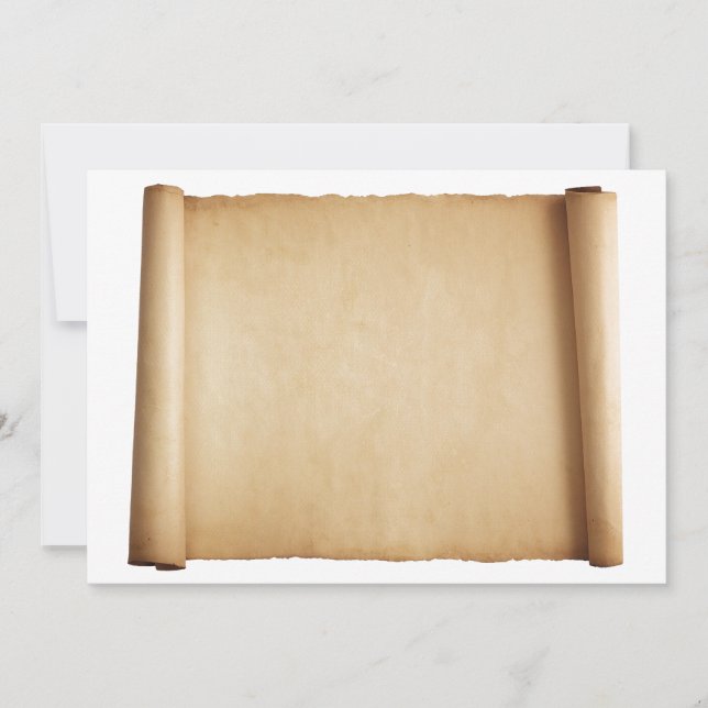 Invitación de pergamino (Anverso)