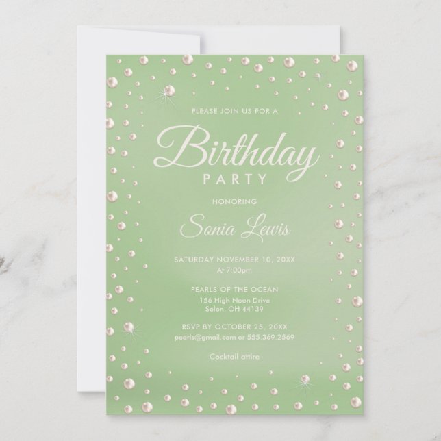 Invitación de Perla (Anverso)