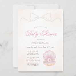 Invitación de perla editable