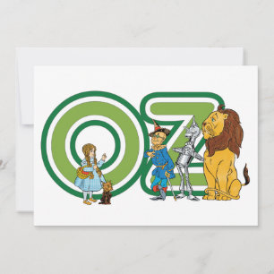 Invitación de Personajes Vintage del Mago de Oz